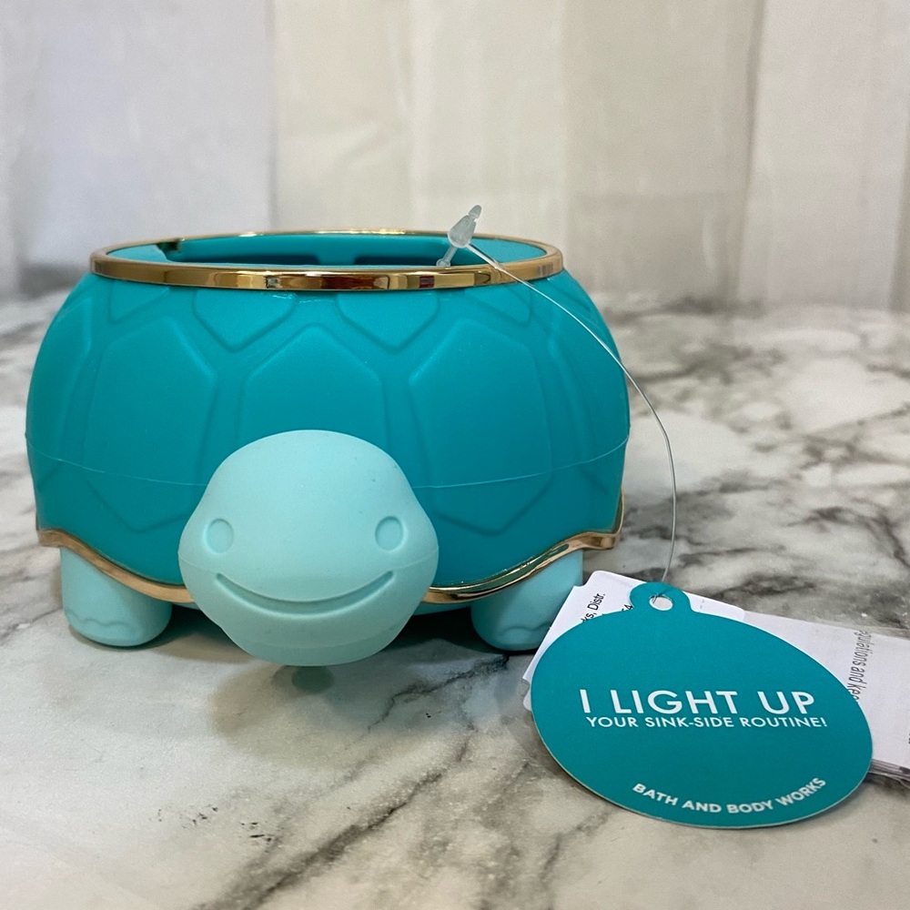 Turtle bobble head soap holder